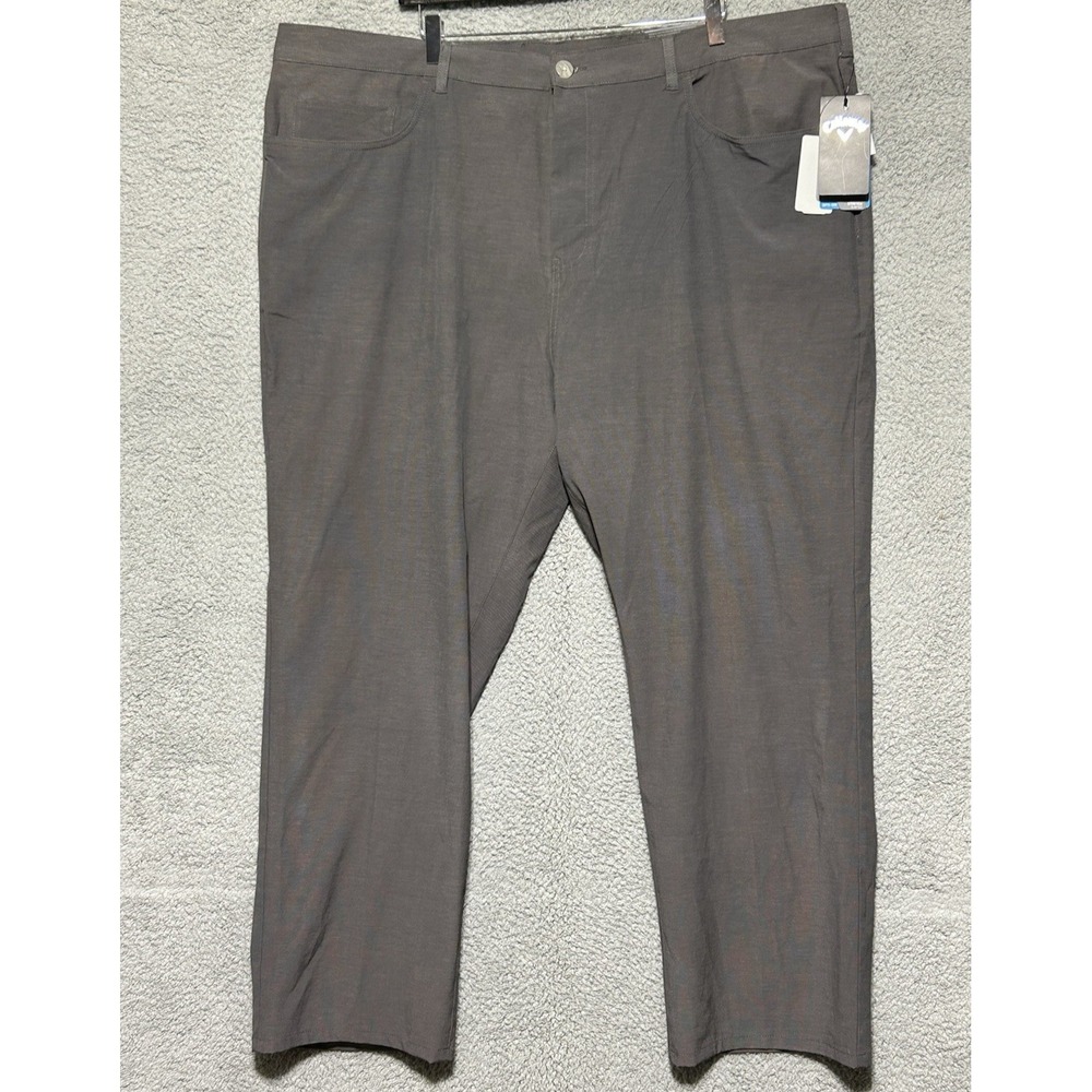 Callaway Mens Performance 4-Way Stretch Golf Pant Opti-Dri Heather Gray 48x30